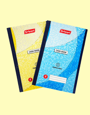NEELGAGAN No. 2 Cash Bank Column Ordinary Binding, Register Size 128 Page (19.0cm X 32.0cm) 1-Part Cash Record(2 Sets)