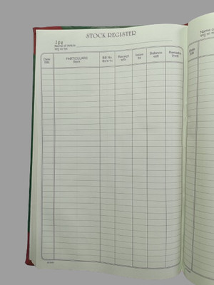 atishay 1400 Pages Stocks Register with New Disign 1-Part Hard Bound(1 Sets, SOLID)