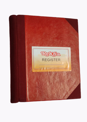 rekha binders Accounts Letter Size Register Book No8 (440pgs) 1-Part Account Book(1 Sets)