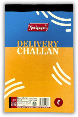 NEELGAGAN Delivery Challan No. 2 Triplicate Challan Book, 2-Part 100Ruled + 50 Palin Leaves P-4 (22.0 cm x 14.0 cm)(2 Sets)