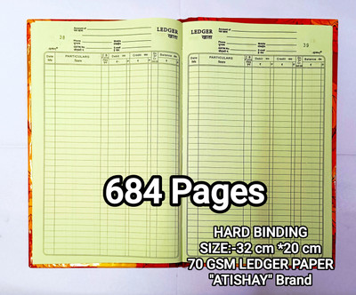atishay Ledger Register 684 Pgs. - PACK OF 1 Ledger Register 684 Pgs. - PACK OF 1 1-Part LEDGER REGISTER(1 Sets)