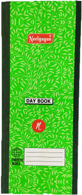 NEELGAGAN No.5 Day Book Cash Ruled Ordinary Binding Register Size (13.0cm X 34.0cm) 320 Pages 1-Part Daily Entry Bases Pack Of 1(1 Sets)