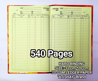 atishay Ledger Register 540 Pgs. - PACK OF 1 Ledger Register 540 Pgs. - PACK OF 1 1-Part LEDGER REGISTER(1 Sets)