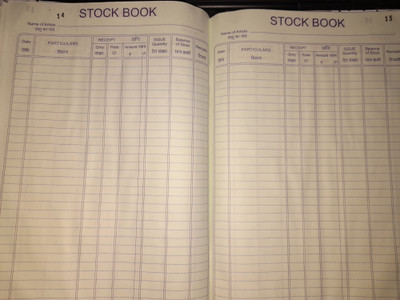atishay Stock book register 60 pages 1-Part Record keeping book(1 Sets)