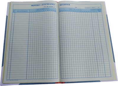 Accounts Monthly Attendance No 4 Monthly Attendance No 4 ,56 Sheet .Rajdoot 1-Part Attendance Register(1 Sets)