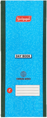 NEELGAGAN No.5 Day Book Without Cash Ruled Ordinary Binding Register Size (13.0cm X 34.0cm) 320 Pages 1-Part Daily Entry Bases Pack Of 1(1 Sets)