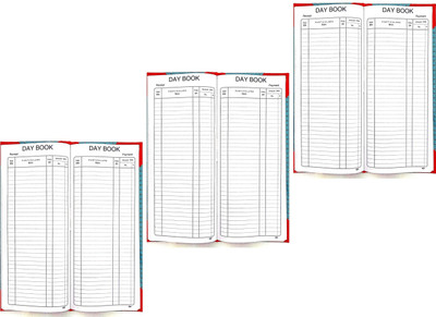 R K SALES R K Day Book R K Day Book, No. 4, 200 Pages, Pack of 3 2-Part Hard Bound(1 Sets)