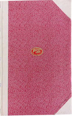 PSG Accounts Note Portrait Plain Ruled Long Size 2Q 176 Pages 8 1-Part Acconts Note, Ledger(1 Sets)