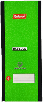 NEELGAGAN No.5 Printed Day Book Ordinary Binding Register Size (13.0cm X 34.0cm) 320 Pages 1-Part Daily Entry Bases Pack of 1(3 Sets)
