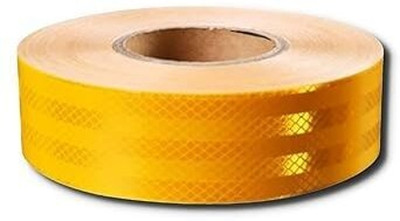 Truebond High Intensity Reflective Tape 50.8 mm x 50 m Yellow Reflective Tape(Pack of 1)