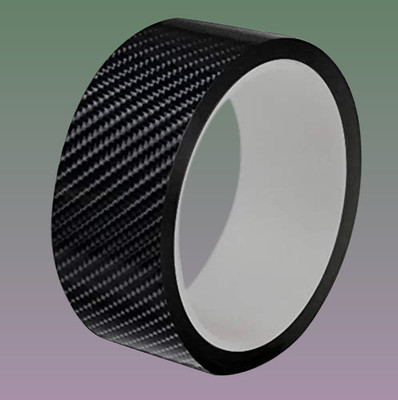 Ziris High Finish Fiber Jet Black Weave 50 mm x 5 m Black Reflective Tape(Pack of 1)