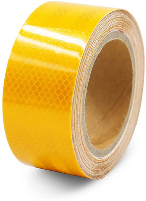 Imaashi Reflective high Intensity Water Proof Conspicuity Tape 2 inch x 5 Meter 50.8 mm x 5000 m Yellow Reflective Tape(Pack of 1)