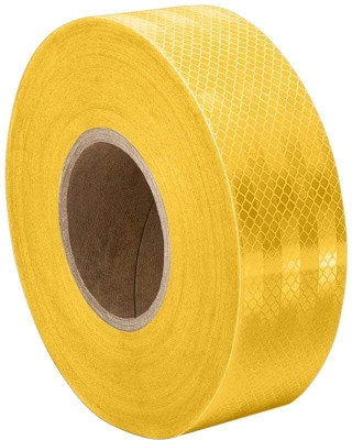 TECH-LOBBY YELLOW REFLECTIVE 50 mm x 3.5 m Yellow Reflective Tape(Pack of 1)