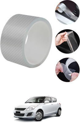 MATIES Luxury Anti Scratch White Carbon Fiber Paint Protection Film Tape 257 5 mm x 10 m White Reflective Tape(Pack of 1)