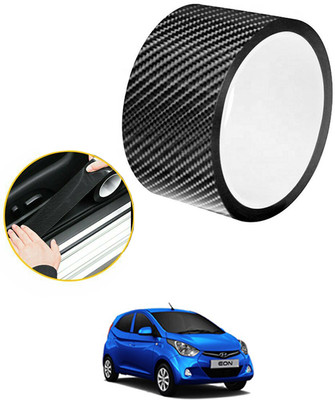MSNP Waterproof Strip Door Edge Guard Anti-Scratch Tape Flim Universal For Car 93 50 mm x 10 m Black Reflective Tape(Pack of 1)