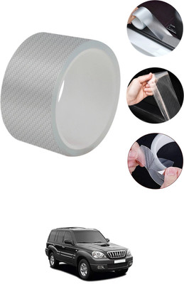 MATIES Luxury Anti Scratch White Carbon Fiber Paint Protection Film Tape 264 5 mm x 10 m White Reflective Tape(Pack of 1)