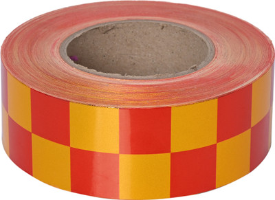 Laps of Luxury GD518 50.8 mm x 3.65 m Red, Yellow Reflective Tape(Pack of 1)