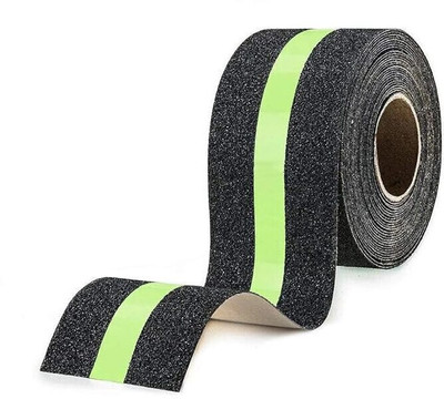 KVVTRADES Singale Sided Manual Dispenser Waterproof Stripe for Indoor/Outdoor (Manual)(Set of 1, Black, Green)