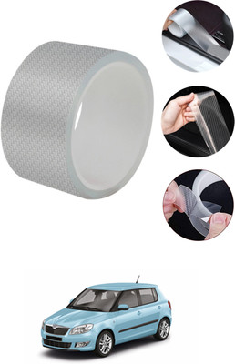 MATIES Luxury Anti Scratch White Carbon Fiber Paint Protection Film Tape 103 5 mm x 10 m White Reflective Tape(Pack of 1)