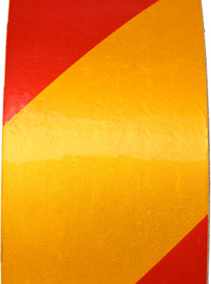Laps of Luxury GD461 Yellow and Red Radium 50.8 mm x 3.65 m Multicolor Reflective Tape(Pack of 1)