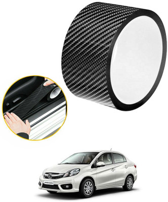 MSNP Waterproof Strip Door Edge Guard Anti-Scratch Tape Flim Universal For Car 18 50 mm x 10 m Black Reflective Tape(Pack of 1)