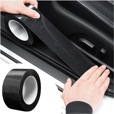 Gravino Waterproof Car Seal Strip Door Edge Cover Anti-Scratch Decoration Cover Tape 5 mm x 5 m BLACK Reflective Tape(Pack of 1)