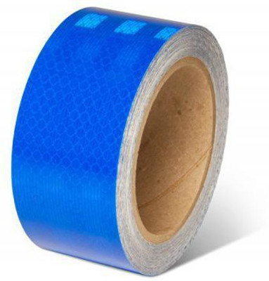 HM EVOTEK High Intensity Safety Hazard Warning Reflective Multi Color Reflective Tape 50mm X 7Meter (Size 2 Inch x 7Mtr) Pack of 1 50 mm x 7 m Blue Reflective Tape(Pack of 1)
