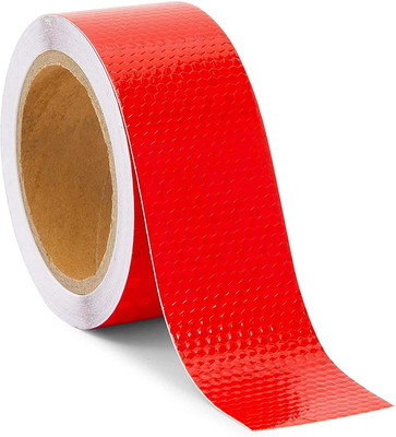 Imaashi Reflective high Intensity Water Proof Conspicuity Tape 2 inch x 5 Meter 50.8 mm x 5000 m Red Reflective Tape(Pack of 1)
