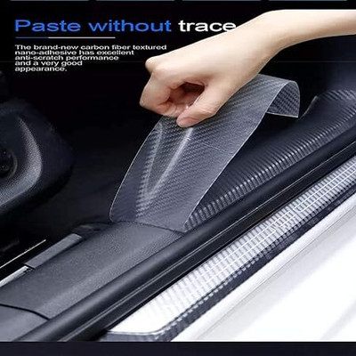 Khodiyaar Enterprise Anti Scratch Carbon Fiber PPF Tape for Car Protection White 50 mm x 500 m WHITE Reflective Tape(Pack of 1)