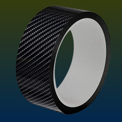 Yurrax Advanced Carbon Material Onyx Finish Thread 50 mm x 5 m Black Reflective Tape(Pack of 1)