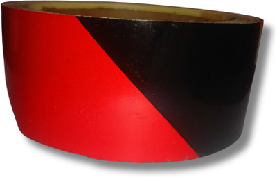 hari Red Black Reflective tape 11001 50 mm x 5 m Red, Black Reflective Tape(Pack of 1)