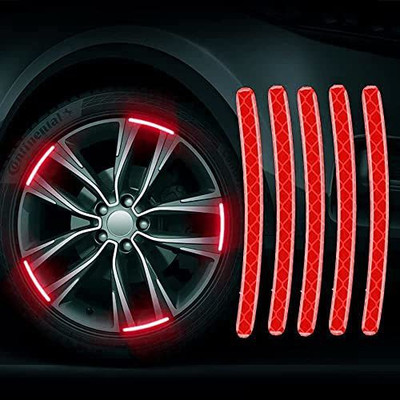 Pepino Good Tape 20 pcs Reflective for Car Motorcycle Wheels Cycling Bike Bicycle 12 mm x 2 m Blue Reflective Tape(Pack of 1)