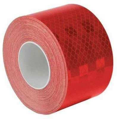 TECH-LOBBY TL-RED REFLECTIVE 50 mm x 3.5 m RED Reflective Tape(Pack of 1)