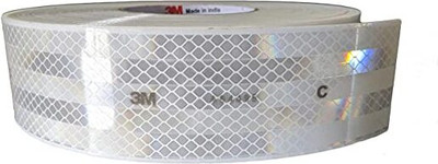 3M O2x100 W 50.8 mm x 30.48 m White Reflective Tape(Pack of 1)