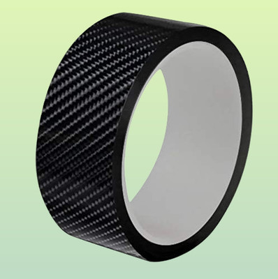 Vayneecux Superior Fiber Jet Black Shine Fiber 50 mm x 5 m Black Reflective Tape(Pack of 1)