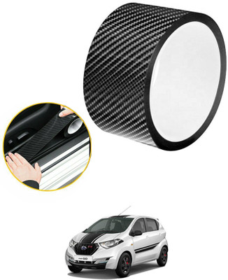 MSNP Waterproof Strip Door Edge Guard Anti-Scratch Tape Flim Universal For Car 216 50 mm x 10 m Black Reflective Tape(Pack of 1)