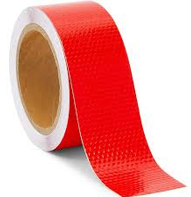 D-fix High Intensity Radium Reflective Tape Conspicuity reflective warning tape 48 mm x 3 m Red Reflective Tape(Pack of 1)