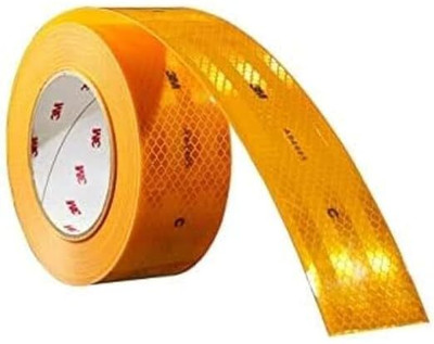 ETSHandPro 3M High Intensity Warning Retro Reflective Reflector Radium Conspicuity Sticker 50 mm x 6000 m Yellow Reflective Tape(Pack of 1)