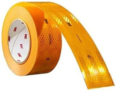 PROBECHO 3M Retro Reflective Tape - High Visibility Safety Tape for Vehicles 50 mm x 5 m YELLOW Reflective Tape(Pack of 1)