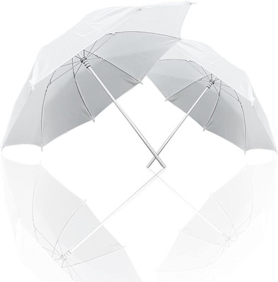 Hiffin Professional White Umbrella 100cms 36 inch/91cm for Photography Studio Light Flash, Camera Flash, Video Light 2 Pcs Combo White Reflector Umbrella(91 cm)