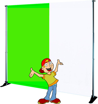 VRITASH 8X10FT (1 Green 1 White) Screen Background Backdrop YouTube Videos Reflector