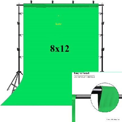 Kate 8x12 green video backdrop Reflector