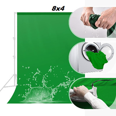 Kate 8x4 green screen for studio Reflector