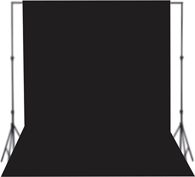 Vistook 4x8 Black Color Photography Studio Backdrop for Event Shoot & Vedio Recording. Reflector
