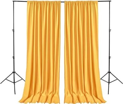 Cam cart 5x12FT Decoration Backdrop Yellow Curtain Drapes Backdrop Panels Background Reflector