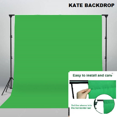 Kate 8X12 GREEN SCREEN BACKDROP VIDEO SHOOT. Reflector