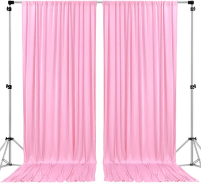 VK Vistook 5x12ft (2 Penal) Pink Backdrop Background For Studio Reflector