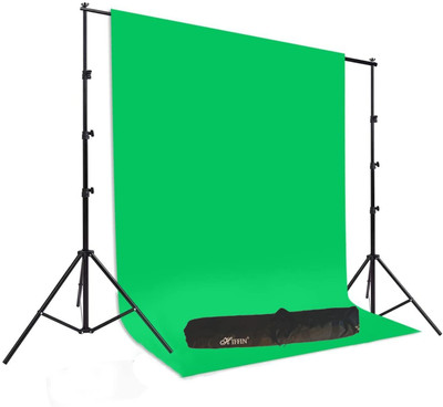 Hiffin 8Ft X 12Ft Wide Green Screen Backdrop with 9Ft x 9Ft Wide Photo Stand Reflector