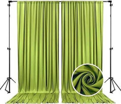 VK Vistook 4X10 Olive Green Backdrop Curtain 2 Panels-Wrinkle-Free Polyester Photography Reflector