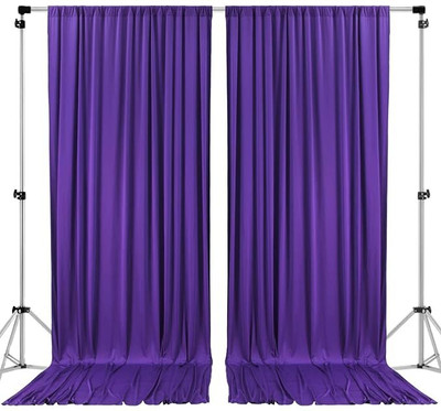 VK Vistook 5x12ft (2 Penal) Purpal Backdrop Background For Studio Reflector